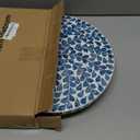 CLAYNIX Lazy Susan for Countertop - Lazy Susan for Table, Mother of Pearl Turntable Organizer, Wood Round Spinning Tray Rotating for Kitchen, Cabinet, Counter Spice Pantry.12.5 Inch