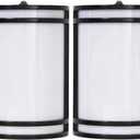 CLOUDY BAY Dusk to Dawn LED Outdoor Wall Sconce,3000K /4000K /5000K Adjustable,15W Porch Light,Oil Rubbed Bronze,2 Pack
