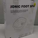 Ionic Foot Bath Detox Machine, Foot Detox Foot Bath Soak Tub with 2 Arrays, 80 Disposable Foot Bath Liners, Detox Sea Salt, Folding Foot Spa Bucket, Home Salon-Level Foot Soaking Tub