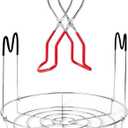 Canning Rack with Heat Resistant Silicone Handles,Stainless Steel Canning Jar Rack Canner Rack Canning Rack Canning Tongs for Regular Mouth Ball Jars, Canning Jar Lifter(no jars)