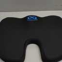 Everlasting Comfort Doctor Recommended Memory Foam Seat Cushion for Office Chairs & Car - Ergonomic Office Desk Accessories - Cushions for Tailbone Pain Relief, Sciatica & Back Support Pillow (Large, Black)