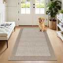 Ileading Indoor Door Mat 3x5ft Absorbent Dog Mats for Muddy Paws,Machine Washable Small Living Room Area Rug with Non-Slip Rubber Backing Low-Profile Inside Carpet for Hallway,Kitchen