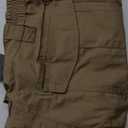 SPOSULEI Mens Tactical Pants Ripstop Cargo Work Pants with 9 Pockets Water Resistant Breathable Hiking Construction Pants (38W x 34L, Dark Khaki)