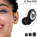 Ear Plugs for Sleeping 50dB Earplugs Noise Cancelling Ear Plugs for Noise Reduction Concerts Soft Reusable Silicone Earplugs for Snoring Side Sleepers Shooting Airplanes with 7 Eartips Case