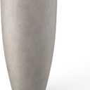 Kante 23.6" H Weathered Concrete Finish Concrete Tall Planters Large Outdoor Indoor Decorative Plant Pots with Drainage Hole and Rubber Plug, Modern Tapered Style for Home and Garden