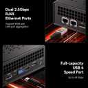 MINISFORUM MS-A1 Workstation Barebone Version Without CPU/RAM/SSD/OS, HDMI/DP/USB-C Triple Display Mini PC, 2x2.5G LAN Port, 4X PCIe SSD Slot, Support AMD AM5 Socket CPU/Discrete Graphics Cards