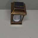 TomCare Solar Lights Metal Flickering Flame Solar Lantern Outdoor Hanging Lanterns Lighting Heavy Duty Solar Powered Waterproof Umbrella LED Flame Lights for Garden Patio Pathway Deck Yard, Bronze