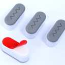 2 x Toilet Seat Bumper (Upgrade 3.0) Bidet Seat Bumpers with Strong Buffer and Adhesive Function for Bidet Attachment - Keep Your Toilet Seat More Secure and Comfortable!(4 Pieces)