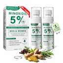 5% Minoxidil Hair Regrowth Spray for Men and Women with Rosemary Scent  2 x 60ml Value Pack for 4+ Months  Lightweight Non Greasy Mist for Thinning Hair Receding Hairline Crown Support (Rosemary)
