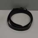 JASGOOD Plus Size Women Leather Belt Black Casual Waist Belt for Jeans Pants with Metal Pin Buckle (Fit Waist Size 48''-52'')