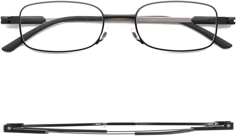Ultra Thin Portable Lightweight Reading Glasses (2 Pack), Blue Light Blocking Compact Readers With Slim Flat Case