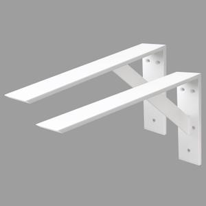 Countertop Support Bracket 20 Inch Heavy Duty Shelf Bracket 2 Pack 3/8" Thick White 20"x12"x2.5" for Granite Quartz Wood Laminate Countertops