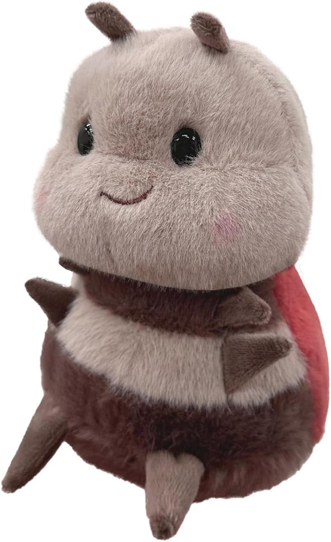 Chubby Smiling Ladybug Plush, Lucky Soft Seven-Spotted Ladybug Plush Toy, Cute Insect Stuffed Animal, The Best Gift for Child and Partners(8 inch)
