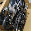 Medline Excel Extra-Wide Wheelchair with 24" Seat, Full-Length Arms, Elevating Leg Rests, and Chrome Frame - Bariatric, Premium Mobility Aid for Enhanced Comfort and Durability