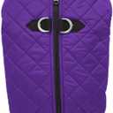 Gooby - Fashion Vest, Small Dog Sweater Bomber Jacket Coat with Stretchable Chest, Violet, Large