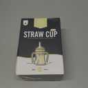 GROSMIMI Spill Proof no Spill Magic Sippy Cup with Straw with Handle for Baby and Toddlers, Customizable, PPSU, BPA Free 6 oz (Butter)