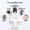 Closet Organizers and Storage Clips 20 Pack, Legging Organizer for Closet Yoga Pants Hangers Hanging Chip Clips, Space Saving Hanger Organization and Storage for Home Organization of Hat, Bag- Ivory