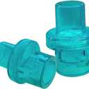 Pack of 100pcs CPR One Way Valves CPR Training Valve Green for Training Mask - Individually Wrapped