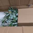 Artificial Fake Olive Tree 5FT Tall 2Pack with White Planter Faux Silk Olive Tree for Home Living Room Office Decor Faux Artificial Plants Indoor with Fruit & Free Moss