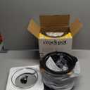 Crock-Pot 2-Quart Manual Slow Cooker, Feeds 2+ People, Great for Small Meals, Dips, & Sides; Removable Stoneware is Oven & Dishwasher Safe, Black