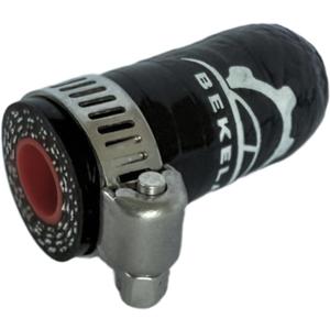 3/8 Inch(9.5mm) ID Black High Temperature 4-ply Reinforced Silicone Hose Cap With Clamp,For Turbo Bypass Valve/Vacuum/Throttle Body Water Port/Heater Core/Fix Leak