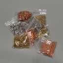 3000 Pieces Assorted Spacer Beads Include 1500 Faceted Rondelle Cube Column, 900 Round Ball, 600 Square Charm Loose Spacer Bead for DIY Jewelry (Gold, Sliver, Rose Gold) (Silver)