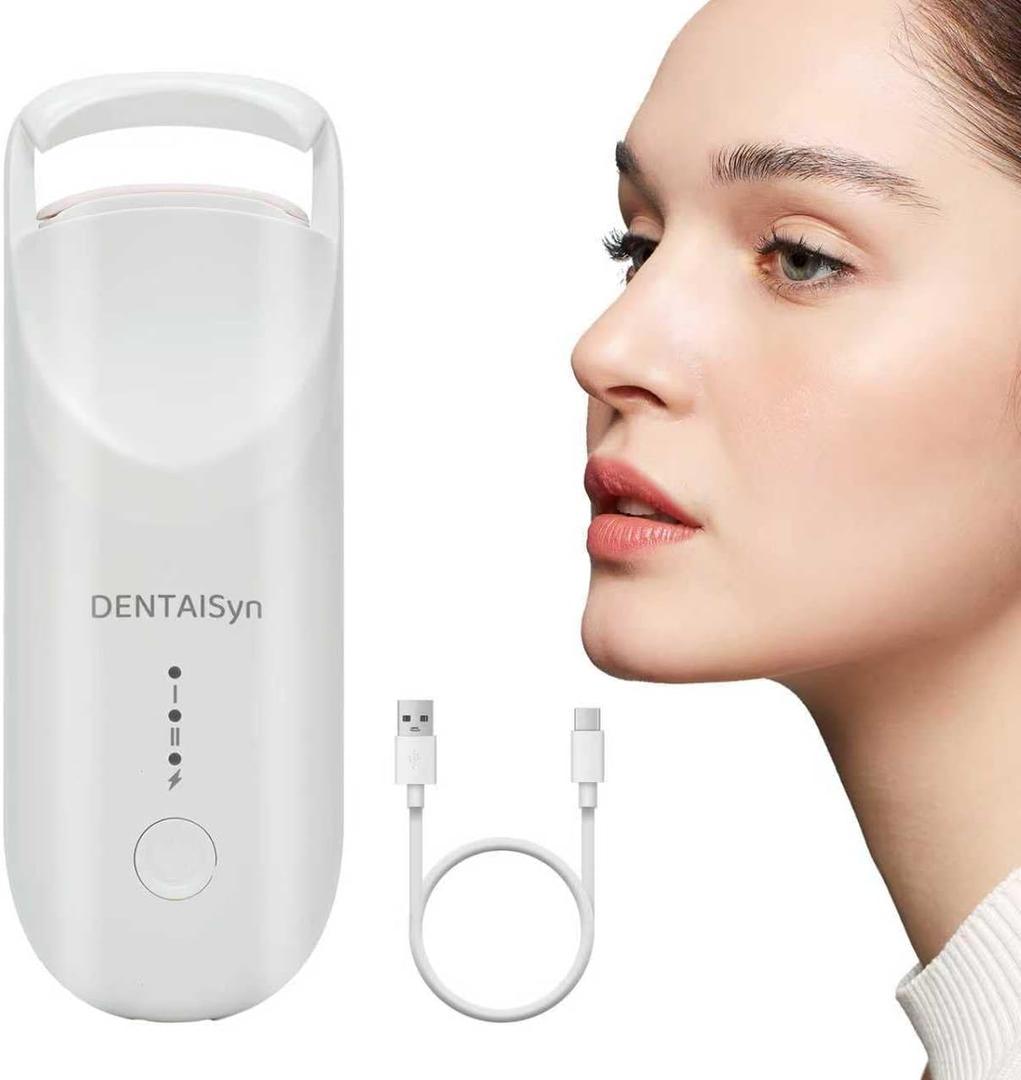 Heated Eyelash Curler -Mini Electric Eyelash Curler for Women with 5s Fast Heating & Portable lash Curler and Type c Rechargeable,for Women Makeup Tools Gifts