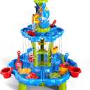EPPO Kids Toddler Sand & Water Table - 2-Tier, Summer Outdoor Toys for Toddlers 1-3 3-5