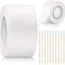 Tondiamo 1 Inch x 30 Feet Ear Tape for Dogs and 4 Inch Bamboo Buds Cotton Swabs Self Adhesive Non Woven Doberman Ear Posting Kit