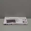 Wireless Keyboard and Mouse Ultra Slim Combo, TopMate 2.4G Silent Compact USB 2400DPI Mouse and Scissor Switch Keyboard Set with Cover, Batteries Included, for PC/Laptop/Windows/Mac - Silver White