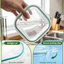 3 Pack Glass Sandwich Containers with Lids, 27 oz Reusable Glass Food Storage Containers, Airtight Lid with Vent, No Leak, Microwave and Freezer-Safe, Perfect for Work, Meal Prep and Everyday Storage