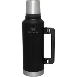 Stanley Classic Legendary Vacuum Bottle 2.0 qt | Wide Mouth with Leakproof Cup Lid | Keep Drinks Hot or Cold | Packable for Travel | Insulated Stainless Steel Thermal Bottle | BPA-Free | Black 2.0