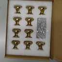 TUNNY 10 Pack Cabinet Knob- Champagne Bronze Furniture Hardware Handles for Kitchen Cabinets Bedroom Dresser Wardrobe Cabinet Pulls