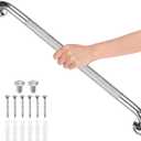 M METERXITY 24 Inch Anti Slip Grab Bars for Bathtubs and Showers, Stainless Steel Safety Shower Handle for Bathroom/Toilet/Seniors/Elderly Assist Bath Handle [Chrome]