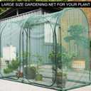 Poray Large Tunnel 8.2'x4' Plant Netting Cover, 6FT Tall Crop Cage Tomato Netting,Pest Guard Cover for Vegetables &Fruits,Durable Gardening Net for Plant and Animal