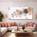 Wall Art for Living Room Colorful Painting Framed Canvas Prints Pink Wall Pictures Pop Art Decor for Dining Room Bedroom Home 24"x 48"