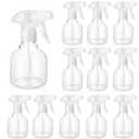 Jinei 24 Pcs 8 oz Empty Plastic Spray Bottle Bulk with Trigger Sprayers Pet Adjustable Head from Fine to Stream Refillable for Hair Plants Cooking Pets, No Leakage(Clear)