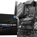 MSI B760 Gaming Plus WiFi Gaming Motherboard (Supports 12th/13th/14th Gen Intel Processors, LGA 1700, DDR5, PCIe 4.0, M.2, 2.5Gbps LAN, USB 3.2 Gen2, HDMI/DP, Wi-Fi 6E, Bluetooth 5.3, ATX)
