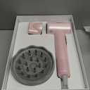 SHRATE Professional High Speed Ionic Hair Dryer | Ultra-Fast Drying | 500 Million Negative Ions | Low Noise | 160000 RPM | Compact Blow Dryer with Magnetic Diffuser for Faster Drying All Hair Types (Pink)