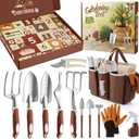 Gardening Christmas Advent Calendar for Adult Women Men 2025, 12 Days Gifts Garden Hand Tools Set with Storage Bag and Garden Gloves, Outdoor Plant Gardener Kit for Male Mom Dad Husband Wife Boyfriend