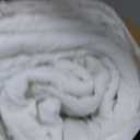 DWR Heavyweight Down Feather Fibers Comforter King, Ultra-Soft Cotton Blend Fabric, 65oz Thicker Hotel Style Down Feather Fibers Duvet Insert for Cold Weather/Sleeper (106x90, White)