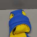 Gooby Padded Vest Dog Jacket - Solid Blue, Large - Warm Zip Up Vest Fleece Jacket with Dual D Ring Leash - Winter Water Resistant Sweater - Clothes for Small and Medium Dogs