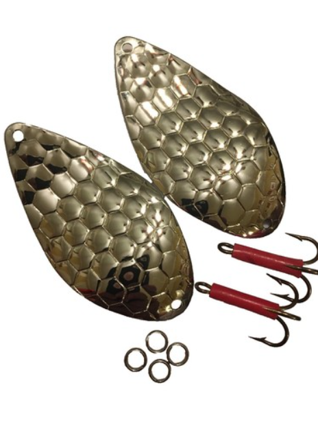 Mack's 24" Troll Lite Flasher - Brass Willow Leaf Fishing Dodger Rig 40831