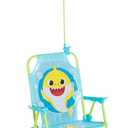 Idea Nuova Baby Shark Kids Outdoor Chair with Umbrella - Adjustable, Portable, Perfect for Beach or Pool