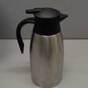 70 oz Thermal Coffee Carafe Stainless Steel, Insulated Coffee Carafe - Double Walled Vacuum Coffee Thermos Water Beverage Dispenser for Keeping12 Hour Hot/24 Hour Cold Water, Thermal carafe (Silver)