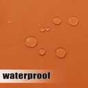 Easy-Going Outdoor Curtains Waterproof Windproof Weatherproof Curtain for Patio, Cabana, Porch, Pergola and Gazebo, Grommet Top and Tab Bottom Drape, 1panel, 150x96 inch, Orange