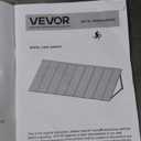 VEVOR Fixed Metal Awning 104 x 36 in, Window Awning Door Canopy, Stable Triangle Steel Frame Awnings for Doors Exterior Rain, Snow & Sunlight Protection for Door Entrance, Windows, Porches, Balconies