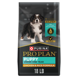 Purina Pro Plan High Protein Dry Puppy Food, Chicken and Rice Formula - 18 lb. Bag EXP: 01:2027