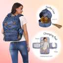 Dikaslon Diaper Bag Backpack with Portable Changing Pad, Pacifier Case and Stroller Straps, Large Unisex Baby Bags for Boys Girls, Multipurpose Travel Back Pack for Moms Dads, Camo