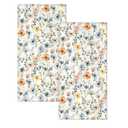 GZMQWVG Vintage Flowers Hand Towels,Set of 2 Absorbent Soft Towel Gifts for Women Men, Funny Bathroom Hand Towels for Bathroom Kitchen Home Spa Hotel Yoga